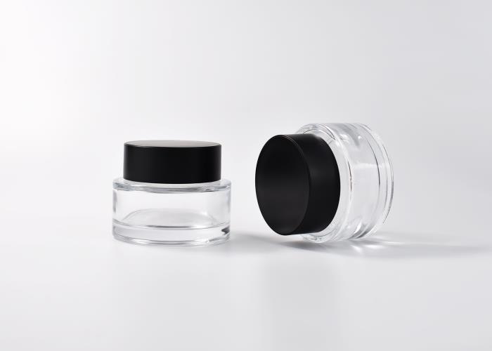 Luxury Glass Cosmetic Jar with Lid 50 ml